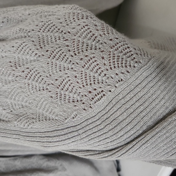 Sparkling Cardigan Cami Sophisticated Career Fall Lagenlook Coastal Metalic 3X - Picture 7 of 11